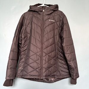 Columbia plus size 1X Heavenly™ Hdd Jacket coat w/ fleece lined hood & pockets